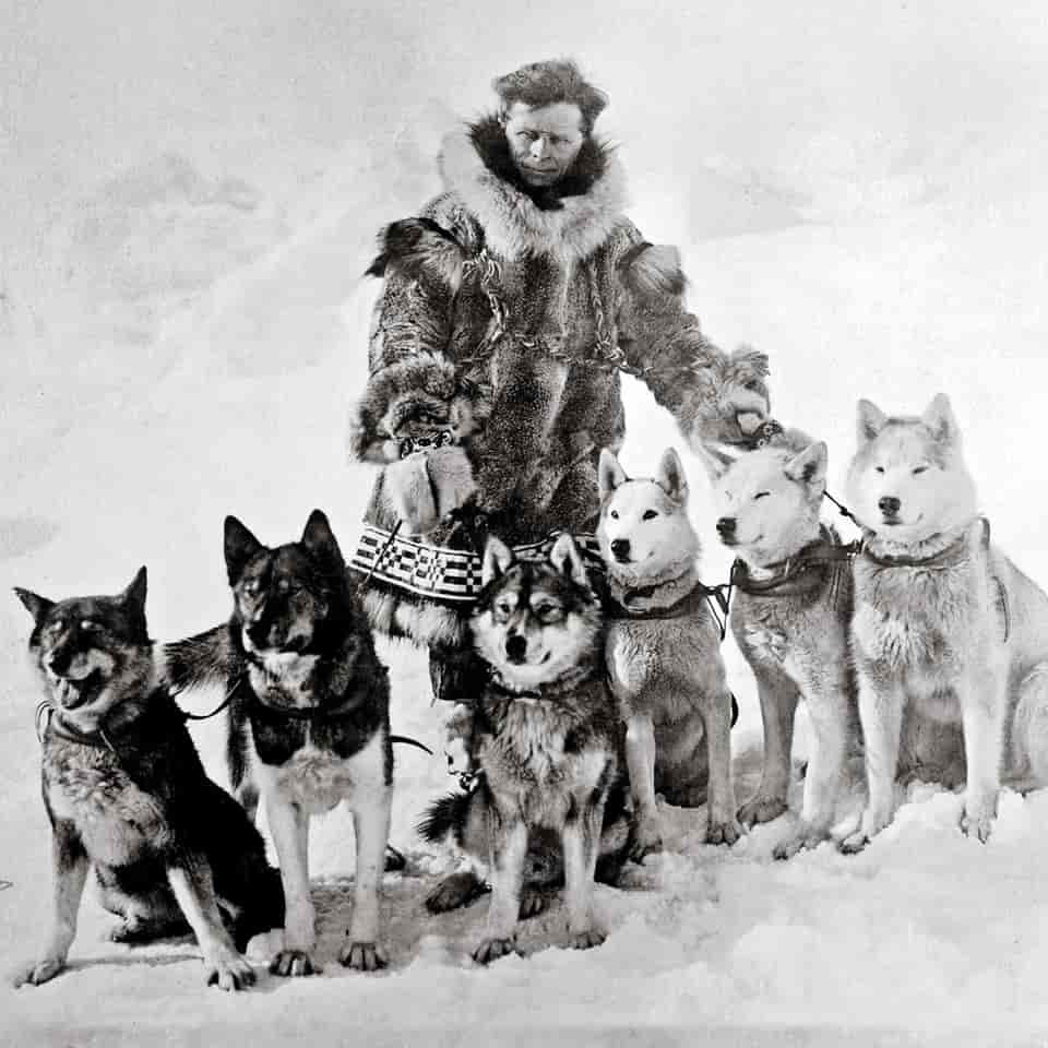Leonhard Seppala with dogs Leonhard Seppala with dogs